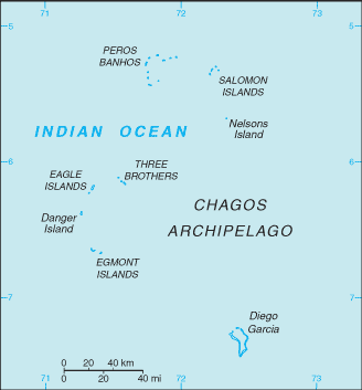Map of the British Indian Ocean Territory